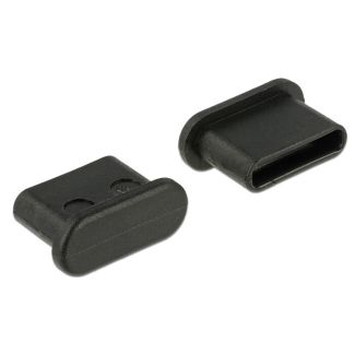 DeLOCK 64014 socket safety cover USB Type-C Black 10 pc(s)
