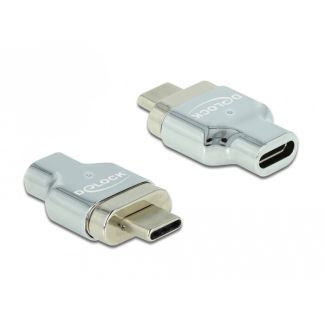 DeLOCK Thunderbolt 3 / USB Type-C (DP Alt Mode) 8K 30 Hz Magnetic Adapter male to female