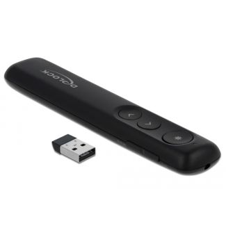 DeLOCK Presentatore Laser USB nero