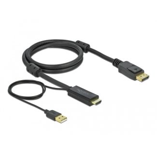 DeLOCK HDMI to DisplayPort cable 4K 30 Hz 1 m
