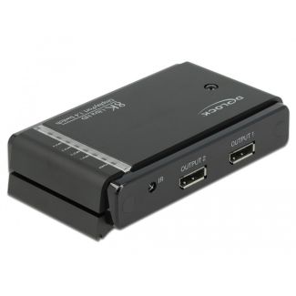 DeLOCK DisplayPort 1.4 Switch 2 x 2 DisplayPort in to 1 x 2 DisplayPort out 8K