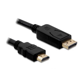 DeLOCK Displayport/HDMI, 1m HDMI tipo A (Standard) Nero