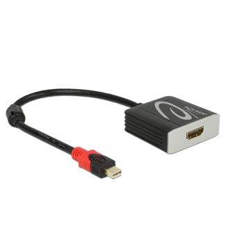 DeLOCK 62735 cavo e adattatore video 0,2 m Mini DisplayPort HDMI tipo A (Standard) Nero