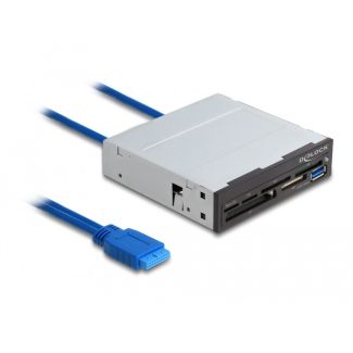 DeLOCK 3.5″ SuperSpeed USB Card Reader 6 slots + 1 x USB Type-A female