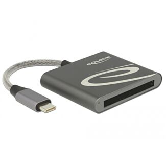 DeLOCK 91745 lettore di schede USB 3.2 Gen 1 (3.1 Gen 1) Type-C Nero, Argento