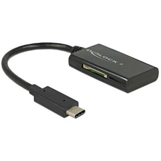 DeLOCK 91740 lettore di schede USB 3.2 Gen 1 (3.1 Gen 1) Type-C Nero
