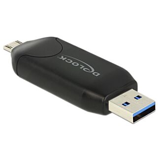 DeLOCK 91734 lettore di schede USB/Micro-USB Nero