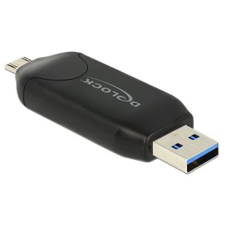 DeLOCK 91734 card reader USB/Micro-USB Black
