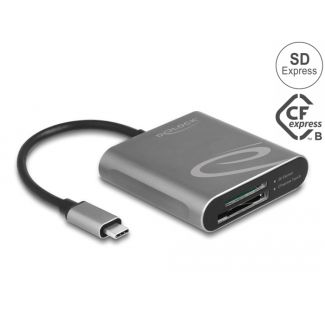 DeLOCK Lettore di schede USB Type-C per schede di memoria SD Express e CFexpress