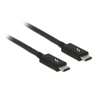 DeLOCK 84845 Cavo Thunderbolt 1 m 20 Gbit/s Nero