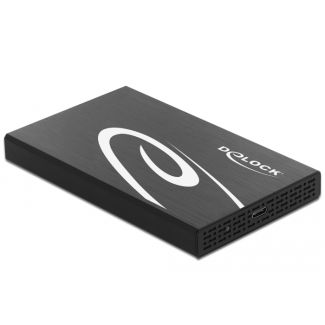 DeLOCK Custodia esterna per HDD / SSD SATA da 2.5″ con SuperSpeed USB 10 Gbps (USB 3.1 Gen 2)