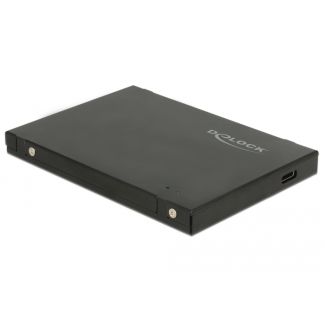 DeLOCK 42609 contenitore di unità di archiviazione Box esterno SSD Nero M.2