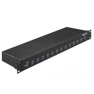 DeLOCK 64039 hub di interfaccia USB 3.2 Gen 1 (3.1 Gen 1) Type-B 5000 Mbit/s Nero