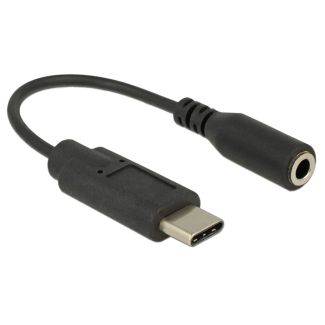 DeLOCK 65842 mobile phone cable Black 0.14 m USB C 3.5mm