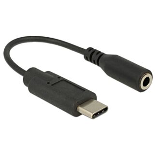 DeLOCK 65842 cavo per cellulare Nero 0,14 m USB C 3.5mm