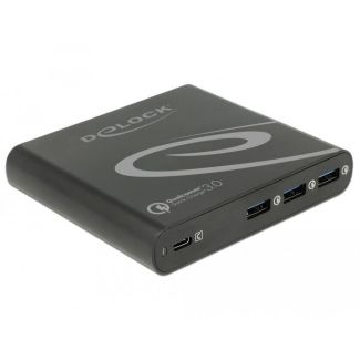 DeLOCK 41431 mobile device charger Netbook Black AC Fast charging Indoor