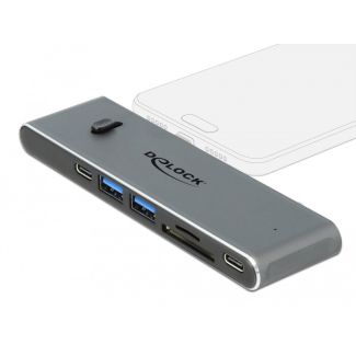 DeLOCK Docking Station Dual USB Type-C with HDMI / USB 3.2 / SD / PD 3.0