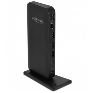 DeLOCK 87746 laptop dock/port replicator Wired Black