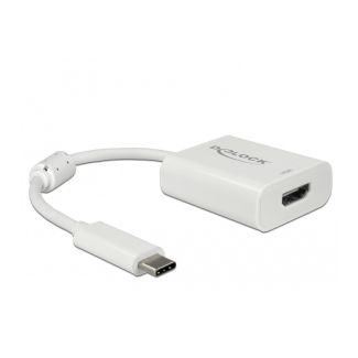 DeLOCK 63937 cavo e adattatore video 0,1 m USB tipo-C HDMI Bianco