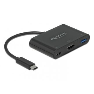 DeLOCK 64091 laptop dock/port replicator USB 3.2 Gen 1 (3.1 Gen 1) Type-C Black