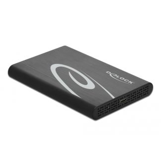 DeLOCK Custodia esterna per HDD / SSD SATA da 2.5″ con SuperSpeed USB 10 Gbps (USB 3.1 Gen 2)