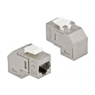 DeLOCK Modulo Keystone jack RJ45 per jack RJ45 Cat.6A con angolo di 90°