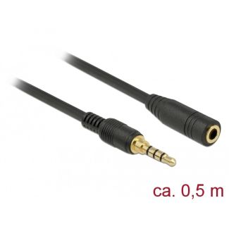 DeLOCK 85627 audio cable 0.5 m 3.5mm Black