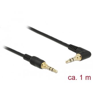 DeLOCK 85566 audio cable 1 m 3.5mm Black