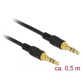 DeLOCK 85545 audio cable 0.5 m 3.5mm Black