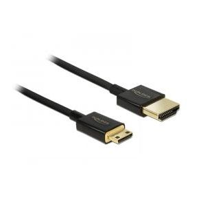 DeLOCK HDMI-A/HDMI Mini-C, 2 m cavo HDMI HDMI tipo A (Standard) HDMI Type C (Mini) Nero