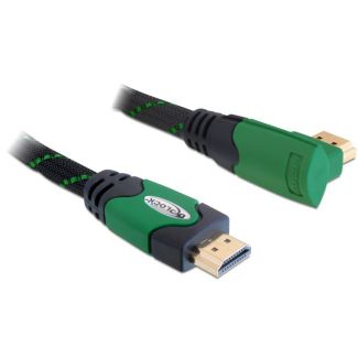 DeLOCK 2m High Speed HDMI 1.4 cavo HDMI HDMI tipo A (Standard) Nero, Verde