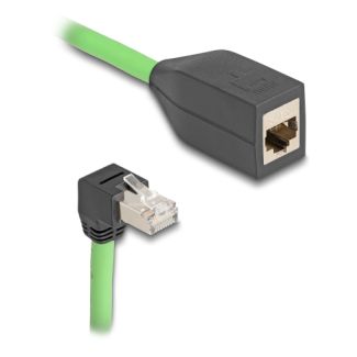 DeLOCK 80887 cavo di rete Nero, Verde 2 m Cat6a SF/UTP (S-FTP)
