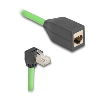 DeLOCK 80886 cavo di rete Nero, Verde 1 m Cat6a SF/UTP (S-FTP)
