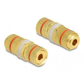 DeLOCK Audio Adapter binding post to binding post for installation, red ring