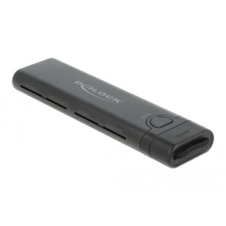 DeLOCK Custodia esterna USB Type-C Combo per M.2 NVMe PCIe o SATA SSD - senza attrezzi