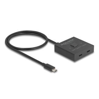 DeLOCK USB 10 Gbps USB Type-C Switch 2 a 1 bidirezionale da 8K