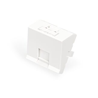 Digitus Pannello frontale, 1 porta, 45 x 45 mm, angolato, per telaio DN-93802-5-SH