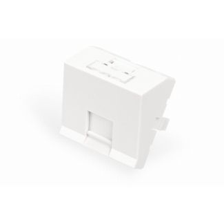 Digitus Face plate, 1 port, 45 x 45 mm, angled, for frame DN-93802-5-SH