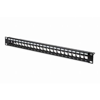 Digitus Modular patch panel black, 24-port