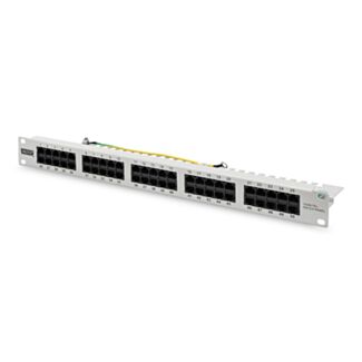 Digitus CAT 3 ISDN patch panel, unshielded, grey