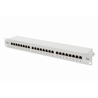 Digitus CAT 5e 24-port grey, Class D Patch Panel