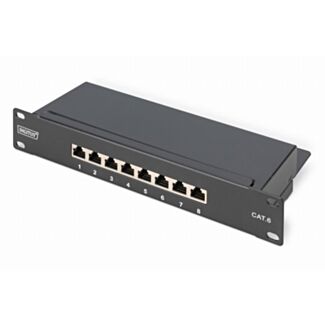 Digitus CAT 6 8-port, Class E Patch Panel, shielded
