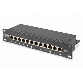 Digitus CAT 6 12-port, Class E Patch Panel, shielded
