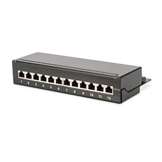 Digitus Pannello patch CAT 6A da tavolo, classe EA, schermato, nero