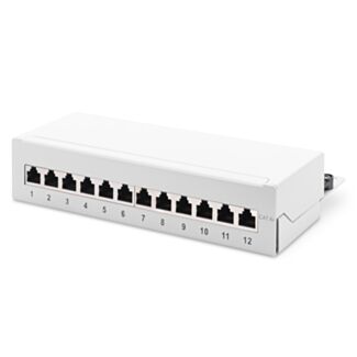 Digitus Pannello patch CAT 6A da tavolo, classe EA, schermato, grigio