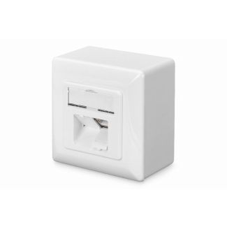 Digitus CAT 6, Class E, wall outlet, shielded, surface mount