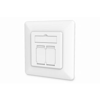 Digitus CAT 6A Class EA Network Outlet, Design-Compatible, Shielded, Flush Mount