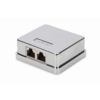 Digitus Scatola sporgente CAT 6A 2 porte, 1 presa