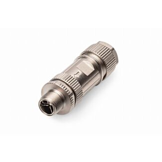 Digitus CAT 6A, connettore di campo, diritto, spina M12, codifica X, IP67