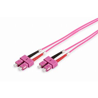 Digitus Fiber Optic Multimode Patch Cord 3 m grey, OM4, SC / SC